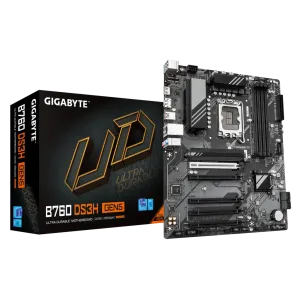GIGABYTE B760 DS3H GEN5 DDR5 HDMI-DP TYPEC PCIE 4.0 1700p ATX