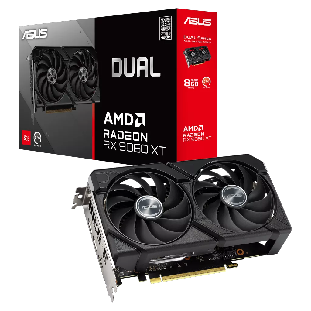 ASUS DUAL-RX9060XT-8G RX9060XT 8GB DDR7 128Bit 3xDP/1xHDMI