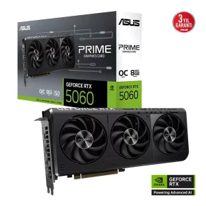ASUS 8GB PRIME RTX5060-O8G GDDR7 128bit HDMI DP PCIe 5.0