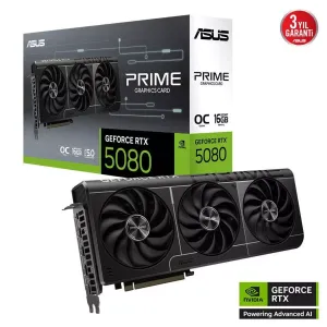 ASUS PRIME-RTX5080-O16G RTX5080 16GB GDDR7 256Bit 3xDP/1xHDMI