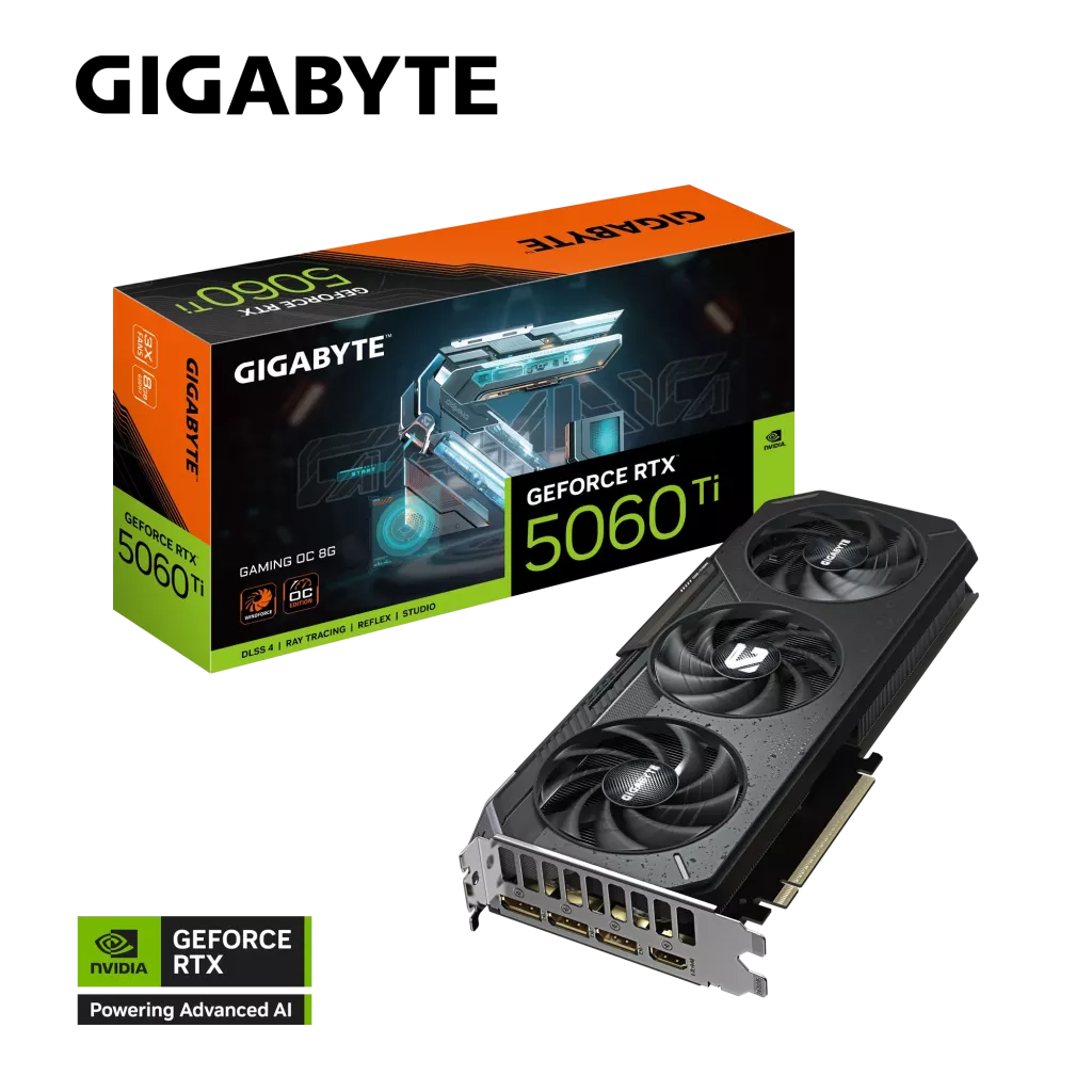 GIGABYTE GV-N506TGAMING OC-8GD RTX5060TI 8GB DDR7 128Bit 3xDP/1xHDMI