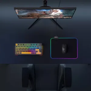 Rampage MP-21, PULSAR M RGB, 252x328x3mm, RGB Led, Gaming, MOUSE PAD (Siyah)