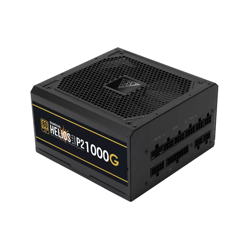 GAMDIAS HELIOS P2-1000G, 1000W, 80+ Gold, Full Modüler, Aktif PFC, GAMING, ATX, Power Supply (PSU)