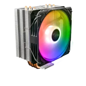 GAMDIAS BOREAS E1-410, ARGB, 120mm, CPU  Kule Tipi Hava Soğutma, Doğrudan Temas Teknolojisine Sahip 4 adet Gelişmiş Bakır Isı Borusu (AMD AM4-AM5 ve INTEL Tüm işlemciler ile uyumlu)