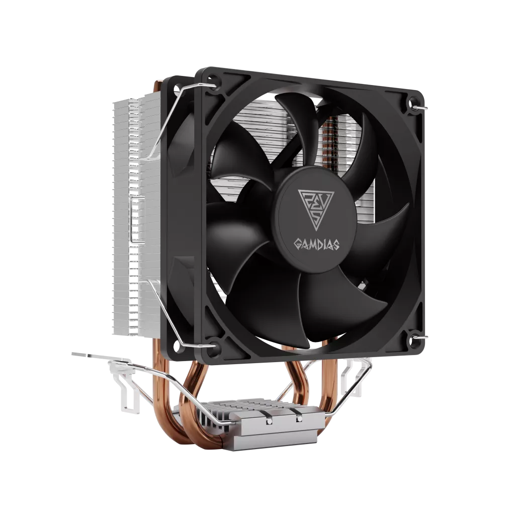 GAMDIAS BOREAS E1-210 MONO, 92mm, CPU  Kule Tipi Hava Soğutma, Doğrudan Temas Teknolojisine Sahip 2 adet Gelişmiş Bakır Isı Borusu (AMD AM5 ve INTEL Tüm işlemciler ile uyumlu)