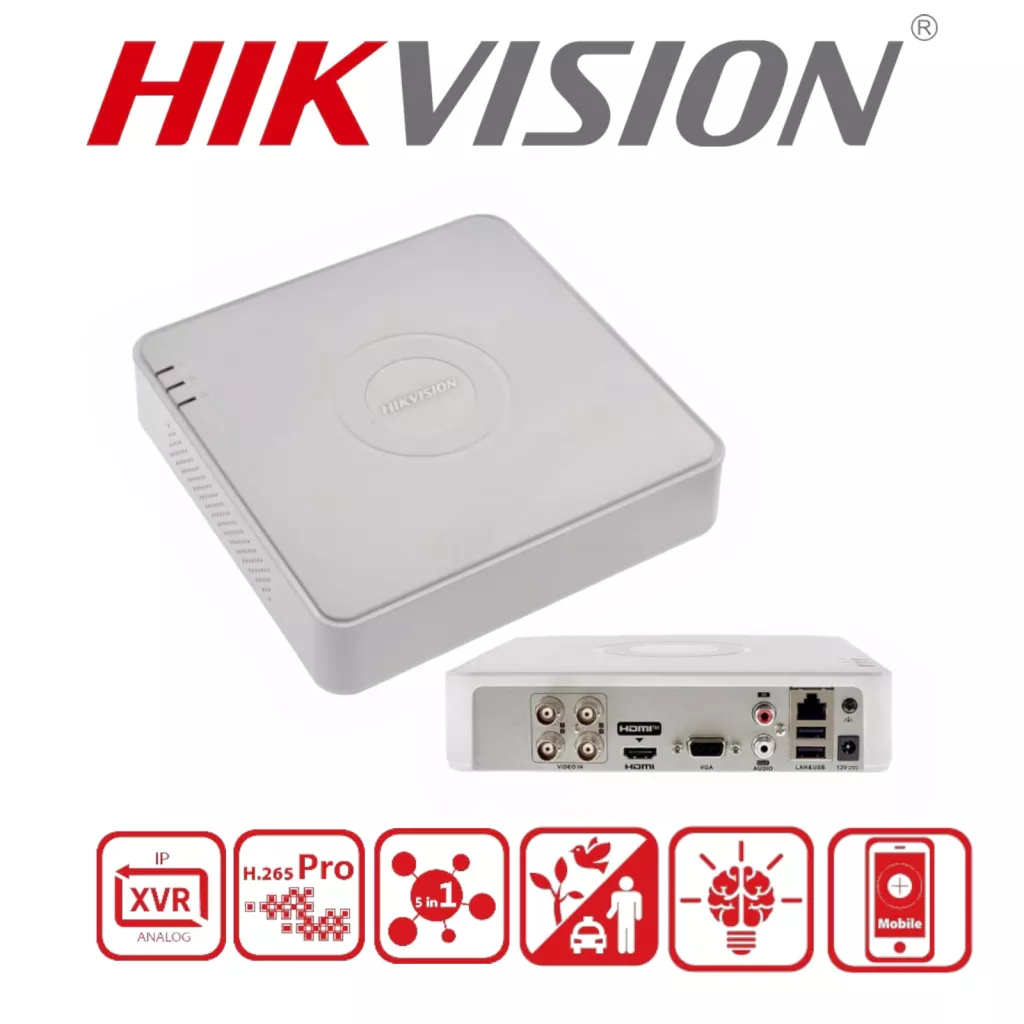HIKVISION 4kanal 1-diskli DVR Kayıt Cihazı iDS-7104HQHI-M1/S