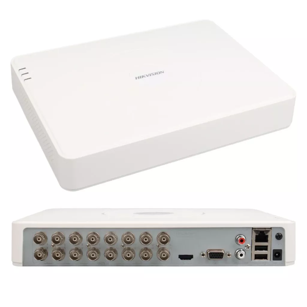 HIKVISION 16Kanal 2mp 1-diskli H265+ Analog Kayıt Cihazı DS-7116HGHI-M1
