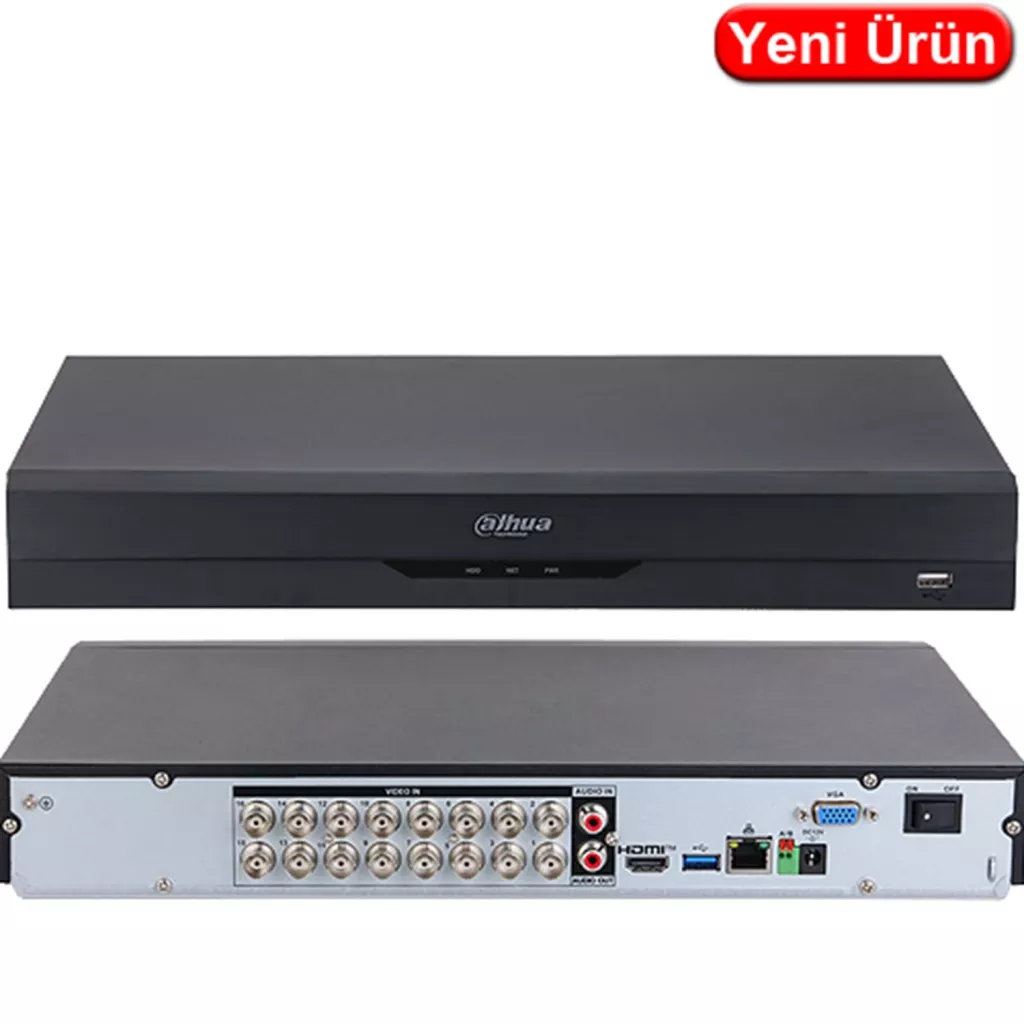 DAHUA 16kanal 5mp 2-diskli Analaog Kayıt Cihazı XVR5216AN-I3