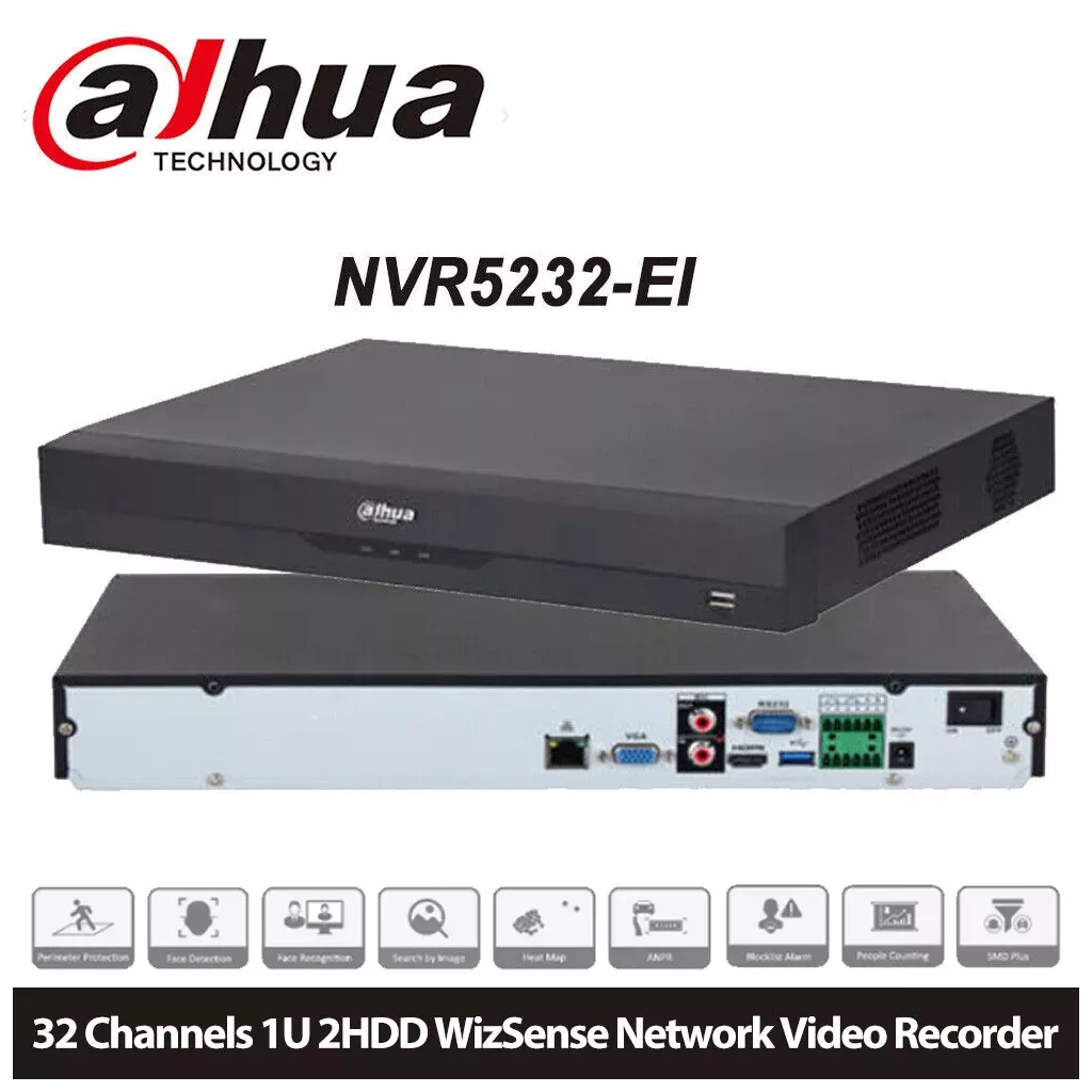 DAHUA 32kanal 2-diskli NVR Kayıt Cihazı NVR5232-EI