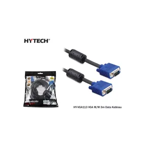 HYTECH HY-VGA113, 15Pin, İki Ucu Erkek, 3mt, VGA Kablosu