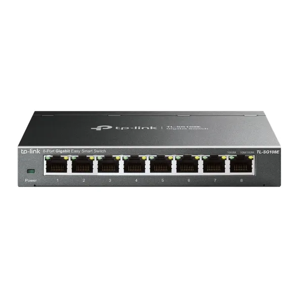 TP-LINK 8port TL-SG108E GIGABIT Yönetilebilir Switch Masaüstü 