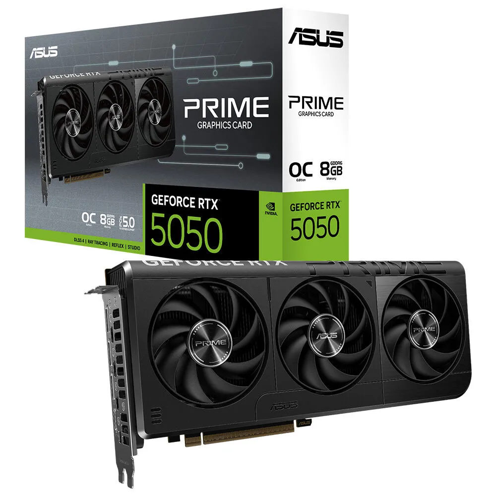ASUS 8GB PRIME RTX5050-O8G GDDR6 128bit HDMI DP PCIe 5.0   
