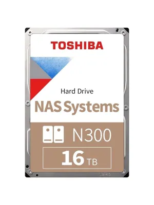 TOSHIBA 16TB N300 HDWG51GUZSVA 7200 RPM 512MB SATA-3 NAS Diski   