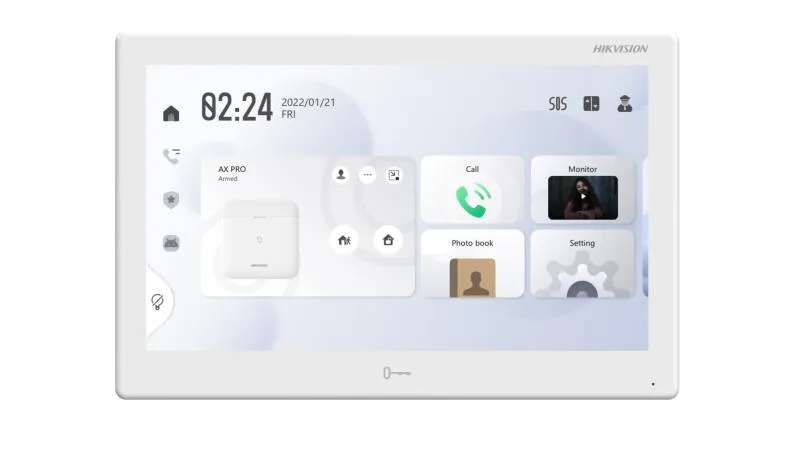 HIKVISION 10.1" Hepsi Bir Arada Görüntülü Kapı İstasyonu Beyaz KH9510-WTE1(B)