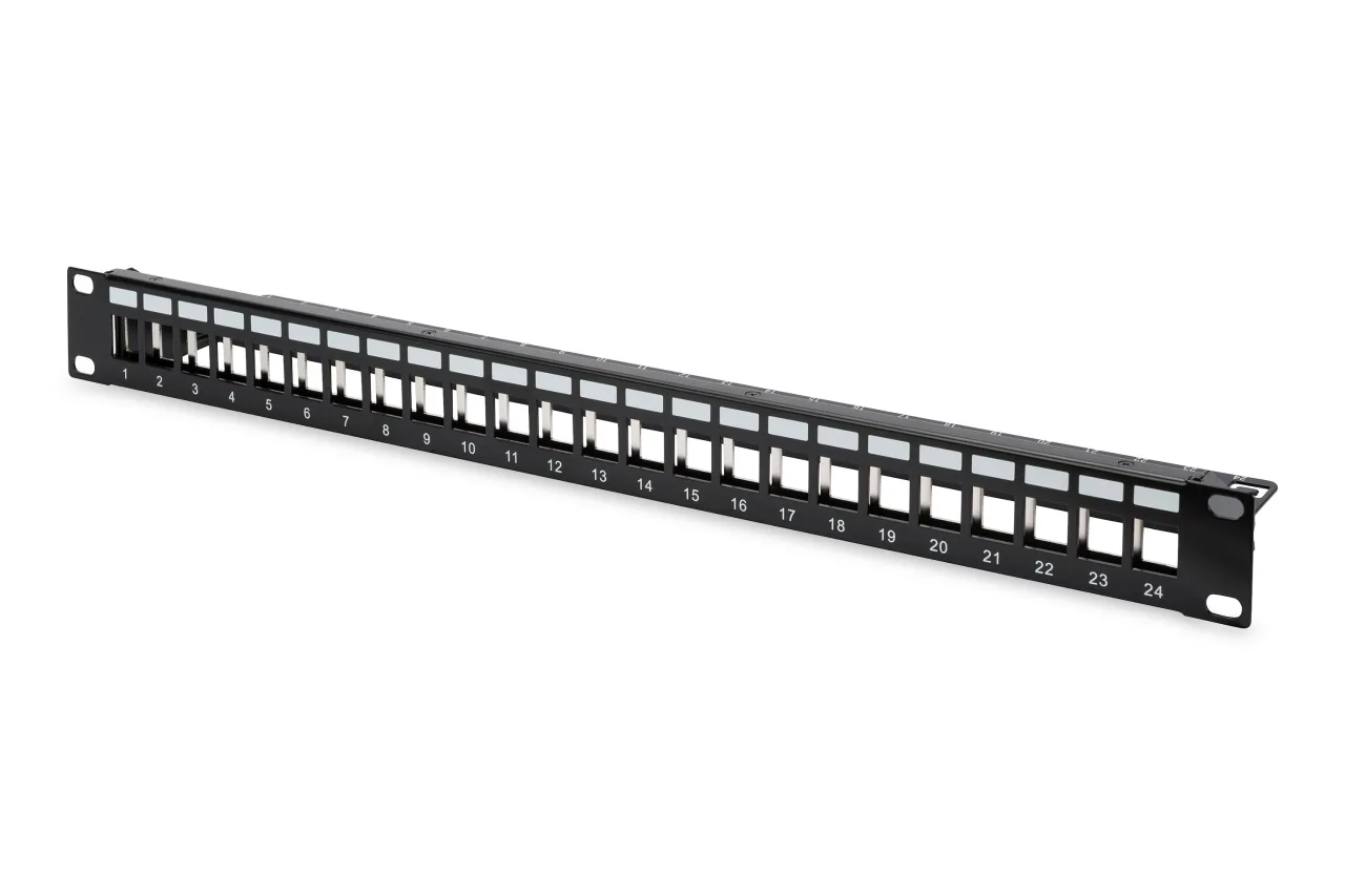 DIGITUS 1U 24port Cat6 Utp Boş Patch Panel DN-91411