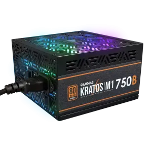 GAMDIAS 750W 80+ BRONZE KRATOS M1-750B 12cm RGB Fanlı Power Supply
