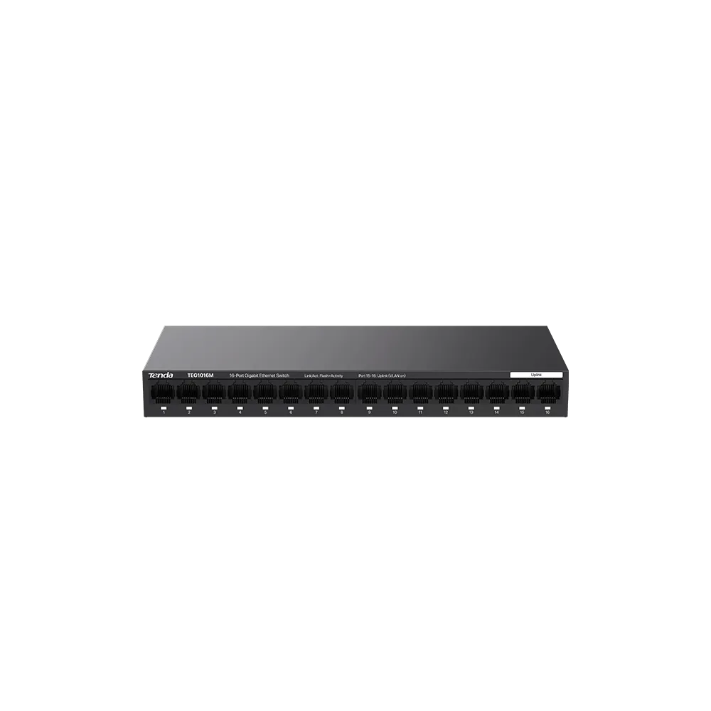 TENDA 16port GIGABIT Yönetilemez Switch Masaüstü TEG1016M