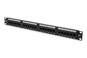DIGITUS 1U 24port Cat6 Utp Bakır Patch Panel DN-91624U-CR