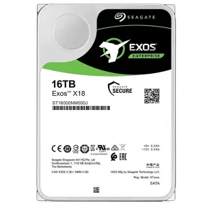 SEAGATE 16TB 3.5" EXOS ST16000NM000H 7200 RPM 256MB SATA-3 Enterprise Nas ve Güvenlik Diski