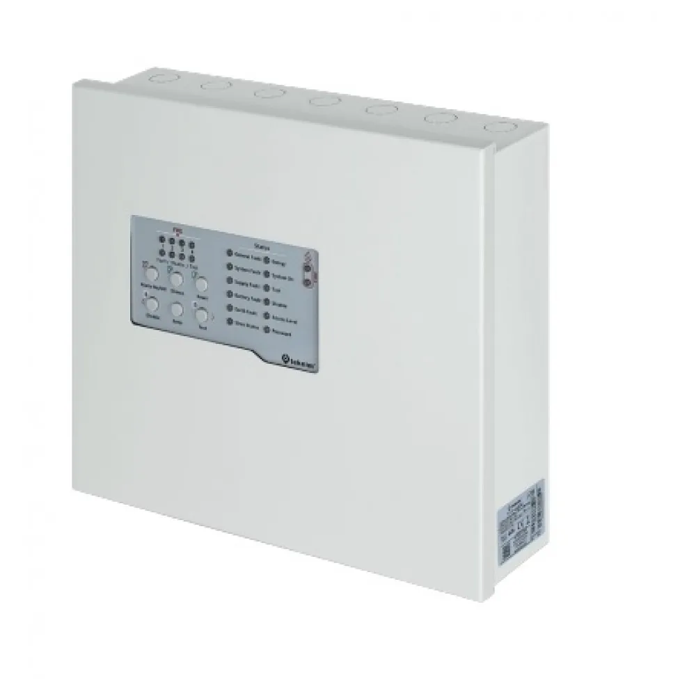 TEKNiM TFP-4404 Konvansiyonel 4 Bölgeli Yangın Alarm Paneli Metal Kasa