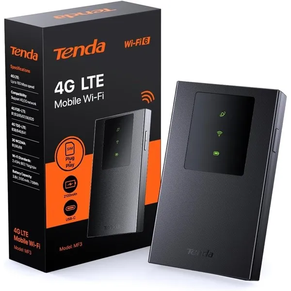 TENDA MF3 WIFI6 Dual Band Mobil 4G LTE Router Bataryalı