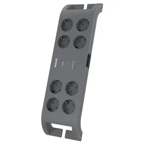 PHILIPS 8-li SPN3180A/62 900 Joules Akım Koruma Prizi Gri