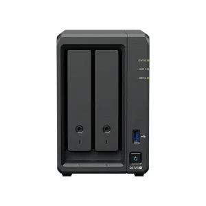 SYNOLOGY 2diskli Ryzen 1600-4GB RAM-2.5GbE Nas Server DS725 PLUS