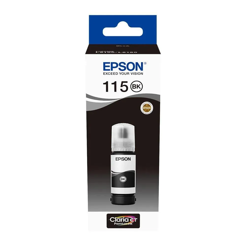 EPSON C13T07D14A (115) Foto Siyah 70ml Tanklı Sistem Mürekkebi