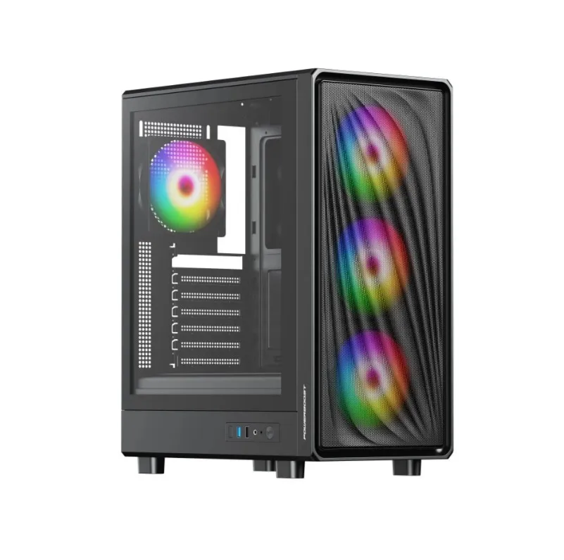 POWERBOOST 650W 80+ BRONZE PBA5065B-650W GAMING MID-TOWER PC KASASI