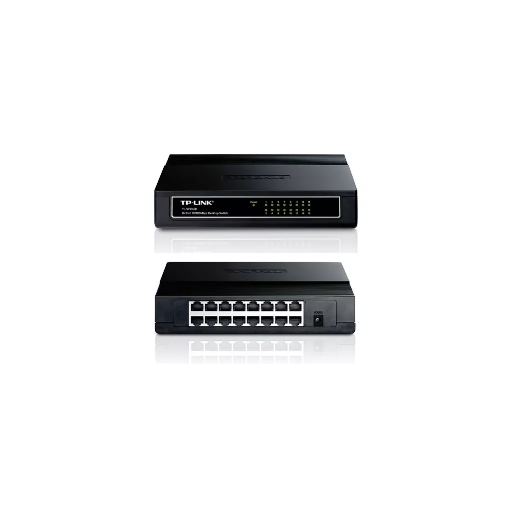 TP-LINK TL-SF1016D 16 PORT 10/100 FAST ETHERNET DESKTOP SWITCH