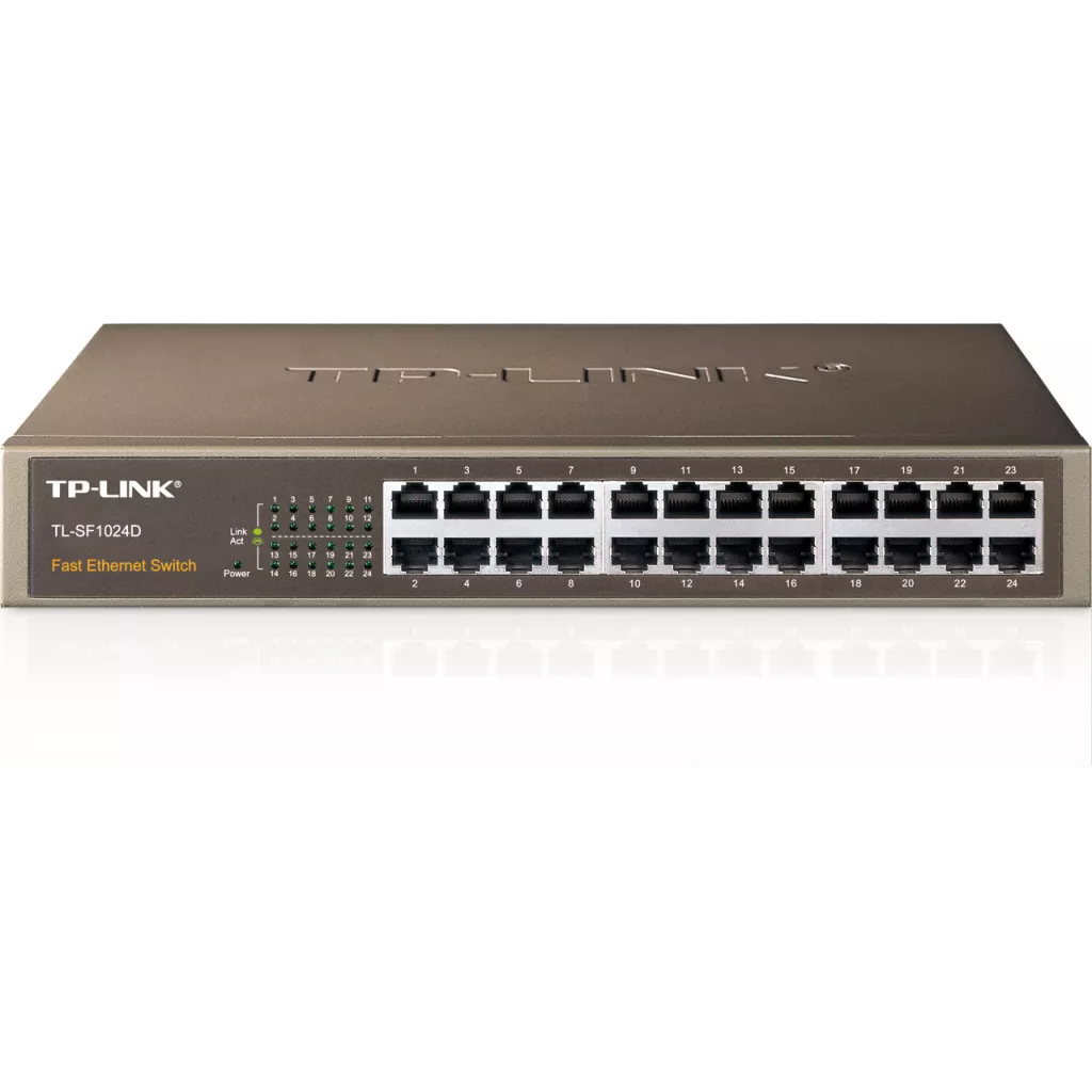 TP-LINK TL-SF1024D 24 PORT 10/100 YONETILEMEZ RACK MOUNT SWITCH