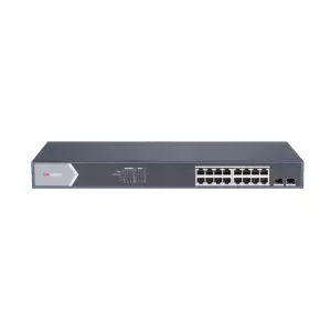 HIKVISION 16port PoE 150w 2-SFP Gigabit Yönetilemez Switch DS-3E0518P-E/M
