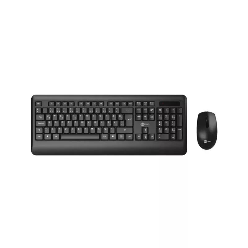 LECOO KW202 Kablosuz Q Trk Siyah Klavye - Mouse Set