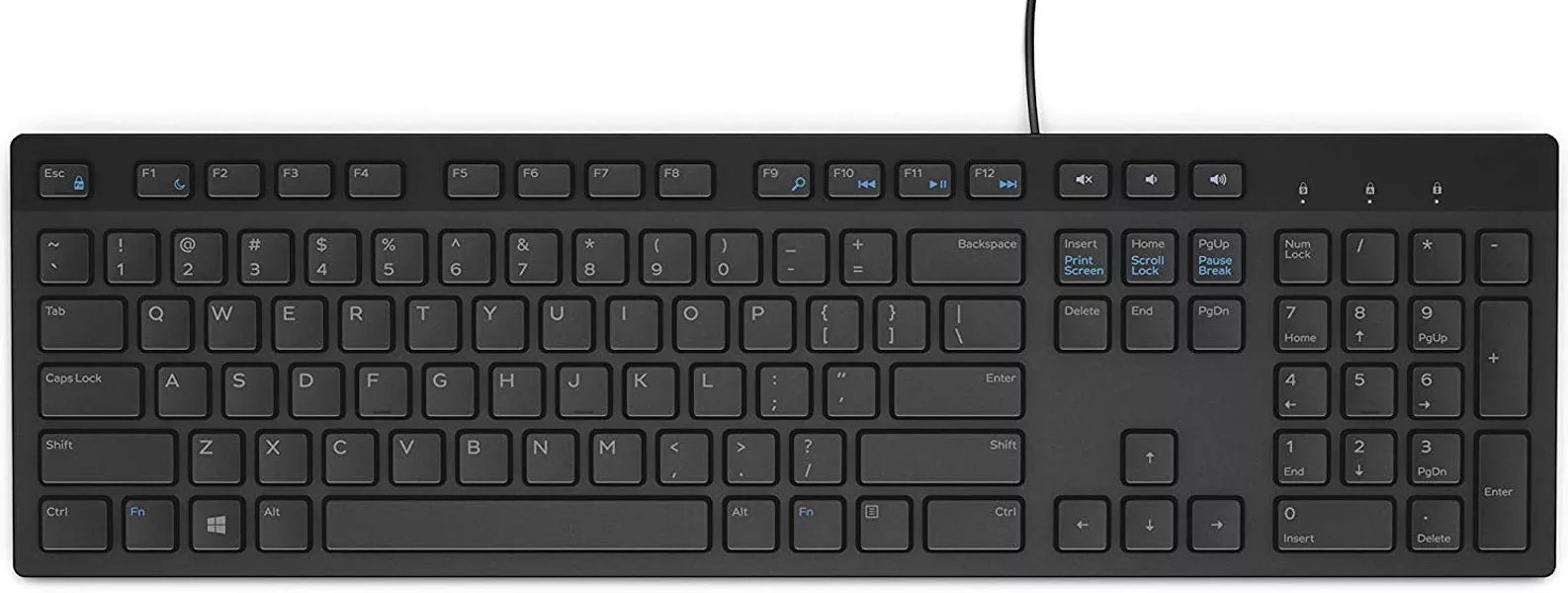 DELL KB216 Kablolu USB Q Trk Siyah Klavye