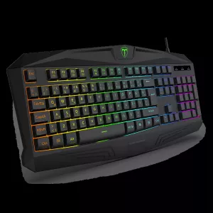 T-DAGGER TANKER, T-TGK106, USB Kablolu, Türkçe Q, Rainbow Backlight, Membran Tuşlar, 104 Tuşlu, Gaming Klavye