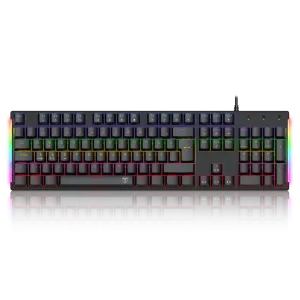 T-DAGGER NAXOS, T-TGK310-BL, USB Kablolu, Türkçe Q, Rainbow Backlight, Blue Mekanik Switch, 104 Tuşlu, Gaming Klavye