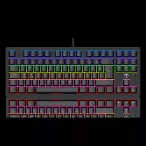 T-DAGGER BALI, T-TGK311-BL, USB Kablolu, Türkçe Q,  Rainbow Backlight, Blue Mekanik Switch, 87 Tuşlu, Gaming Klavye