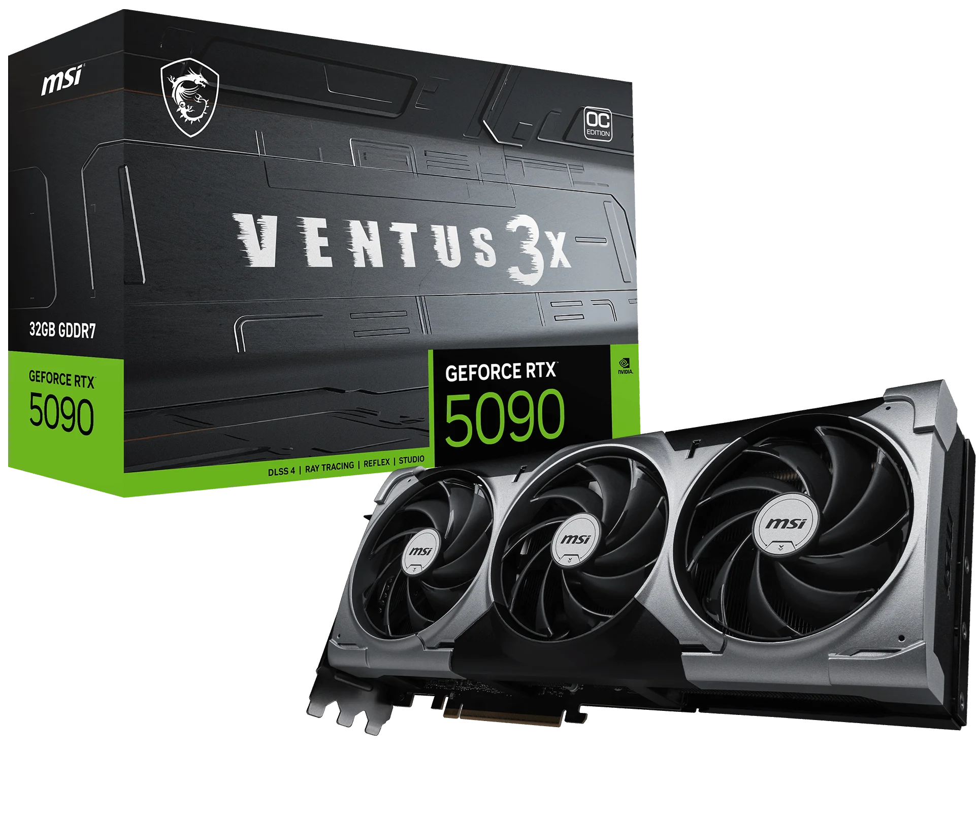 MSI RTX5090 32GB VENTUS 3X OC 32G GDDR7 512bit HDMI DP PCIe 5.0  