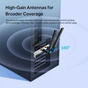 TP-LINK ARCHER TX55E AX3000 Bluetooth PCIe Kablosuz Adaptör      