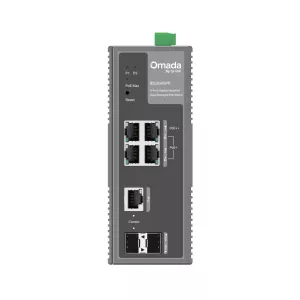 Omada IES206GPP Industrial, 6 Port Gigabit, 1Port Poe++, 3 Port Poe+, 1 Port Gigabit Combo SFP, 120W, Yönetilebilir, Endüstriyel Switch
