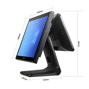 Tiwox TP-7610-D, Intel i7 10.Nesil, 18.5" Ekran,  8GB Ram, 128GB M.2 SSD, Endüstriyel, Dokunmatik Pos PC (çift ekran)