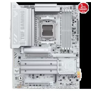 ASUS TUF GAMING B850-PRO WIFI7 W NEO DDR5 HDMI-DP PCIE 5.0 AM5 ATX Anakart Beyaz
