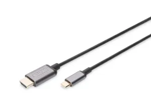 DIGITUS USB-C-HDMI Görüntü Kablosu 1,8m (DA-70821)