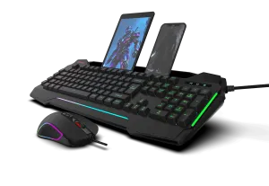 QUANTUM DualStrike Kablolu USB Q Trk RGB Gamıng Klavye -  Mouse Set