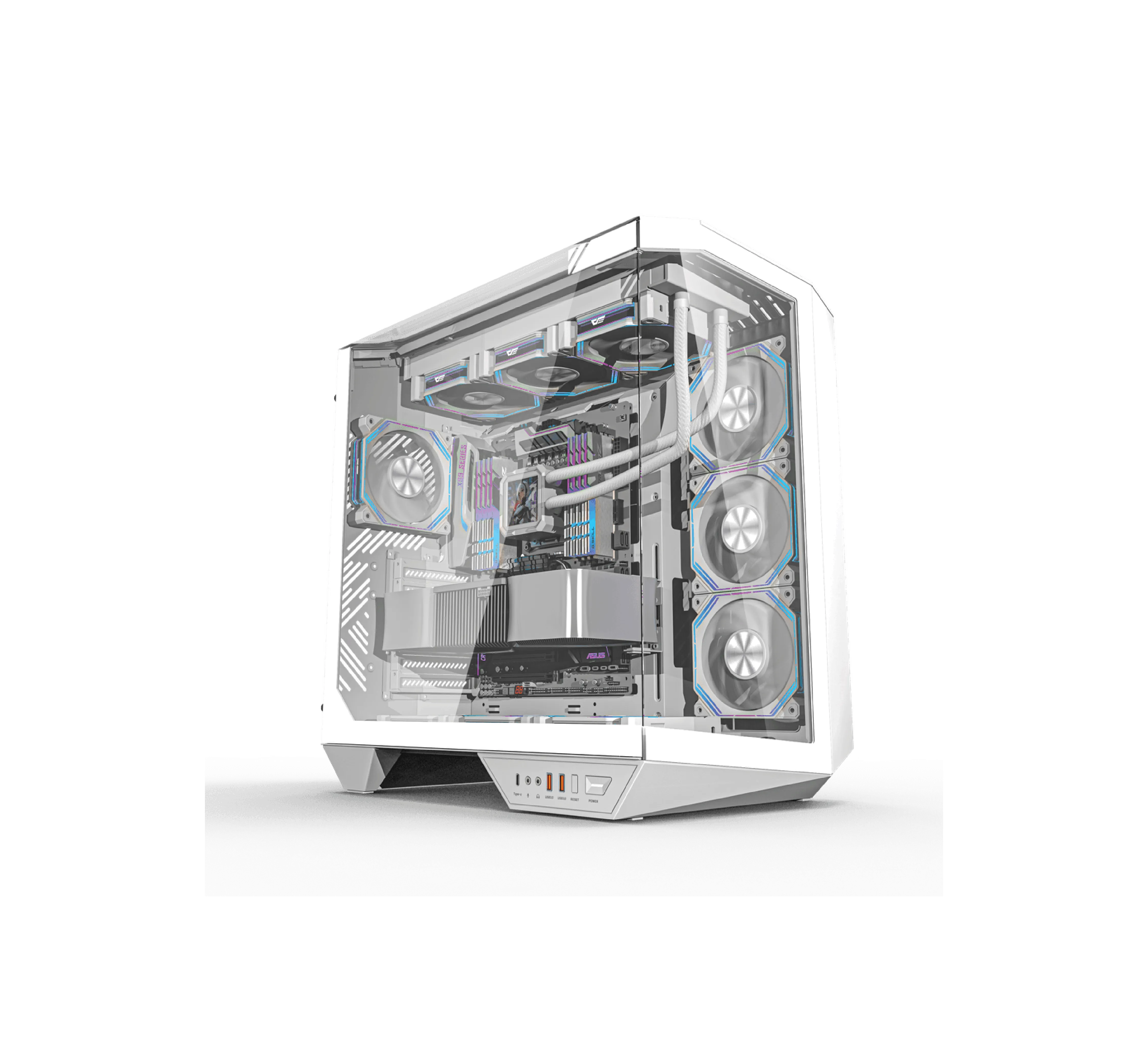 QUANTUM PROXİMA 850W 4x120mm ARGB Gaming PC Kasası Beyaz
