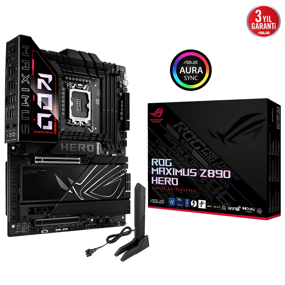 ASUS ROG MAXIMUS Z890 HERO WIFI7 DDR5 HDMI PCIE 5.0 1851p ATX