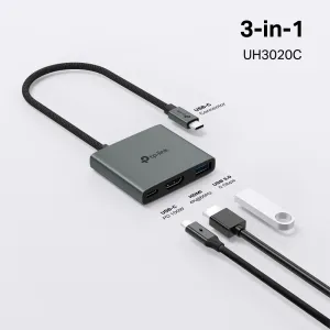 TP-LINK UH3020C USB Type C 3-Port Hub (HDMI+USB3.0+PD100W)