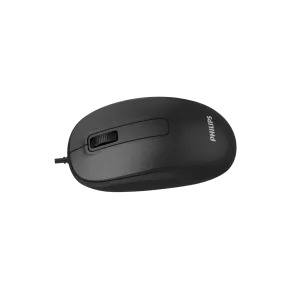PHILIPS SPK7238B, Siyah, Usb Kablolu, 1200dpi, 3 Tuşlu Optic Mouse