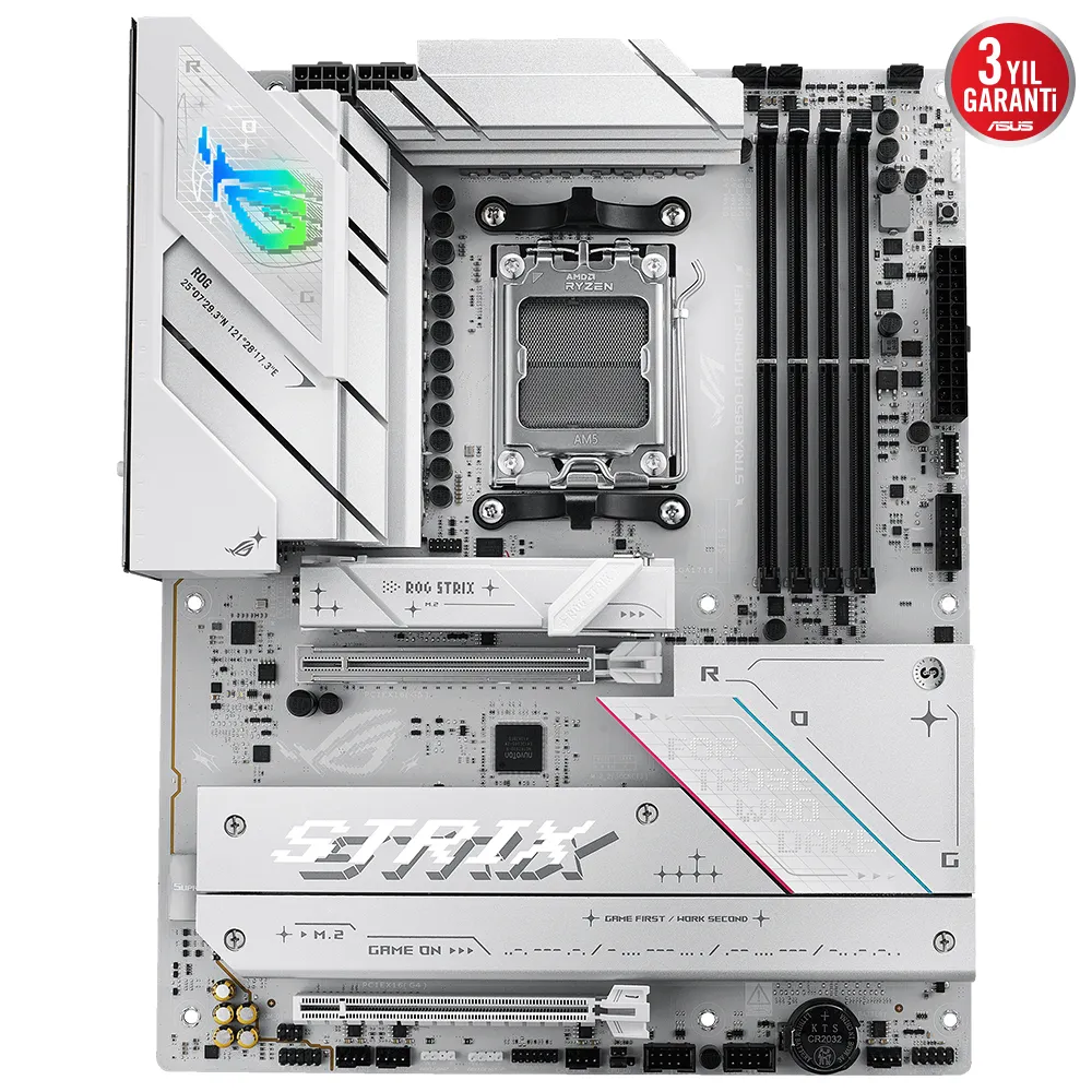 ASUS ROG STRIX B850-A GAMING WIFI7 DDR5 HDMI-DP PCIE 5.0 AM5 ATX BEYAZ