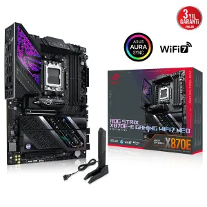 ASUS ROG STRIX X870E-E GAMING WIFI7 NEO DDR5 HDMI PCIE 5.0 AM5 ATX Anakart
